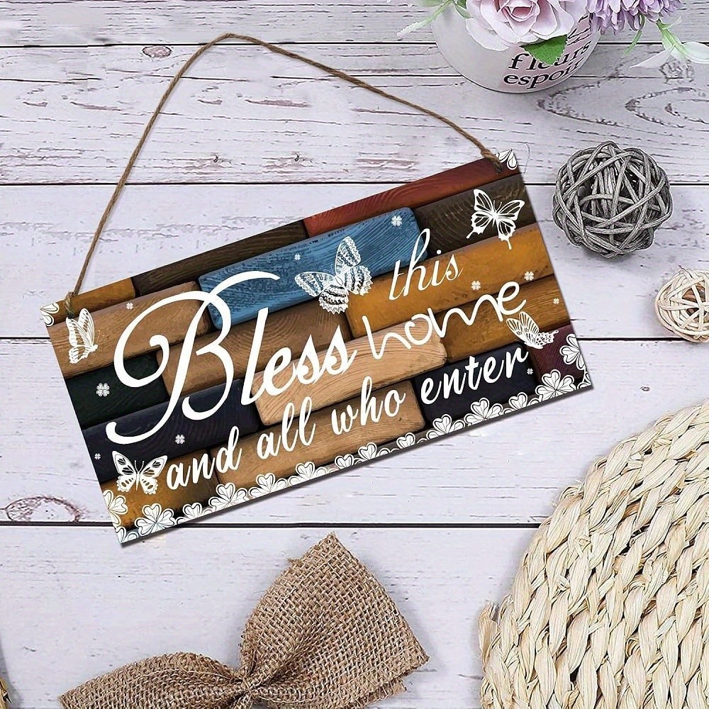 2sets Rustic Woodsigns Home Decor Bless This Home Wall Hanging