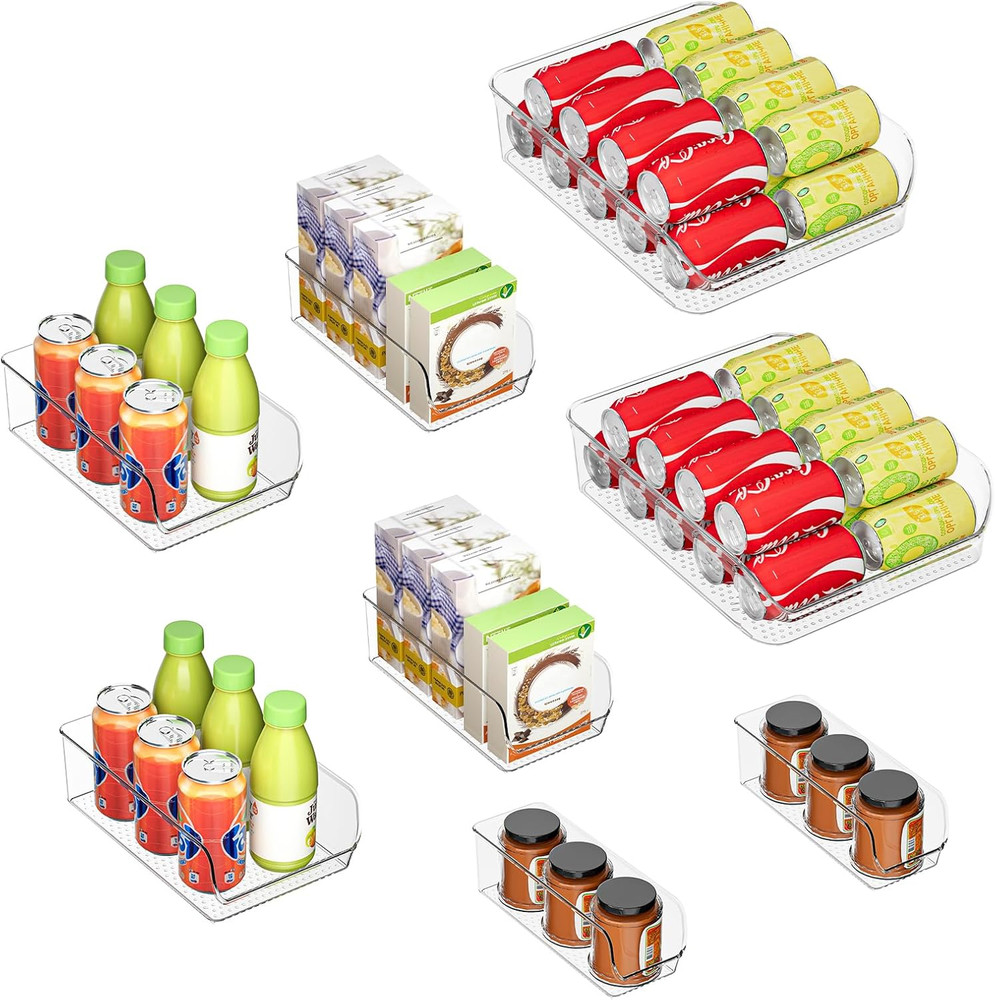Clear Organizing Bins for Total Home Organization - Multi-Purpose Storage Soluti