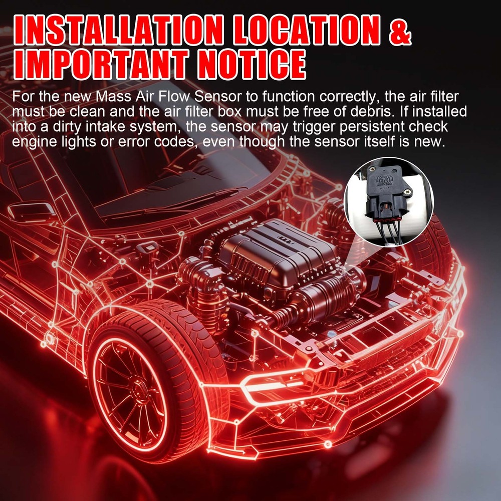 Mass Air Flow Sensor MAF Meter for 2014-2019 Nissan Versa Note 1.6L 226807S00A