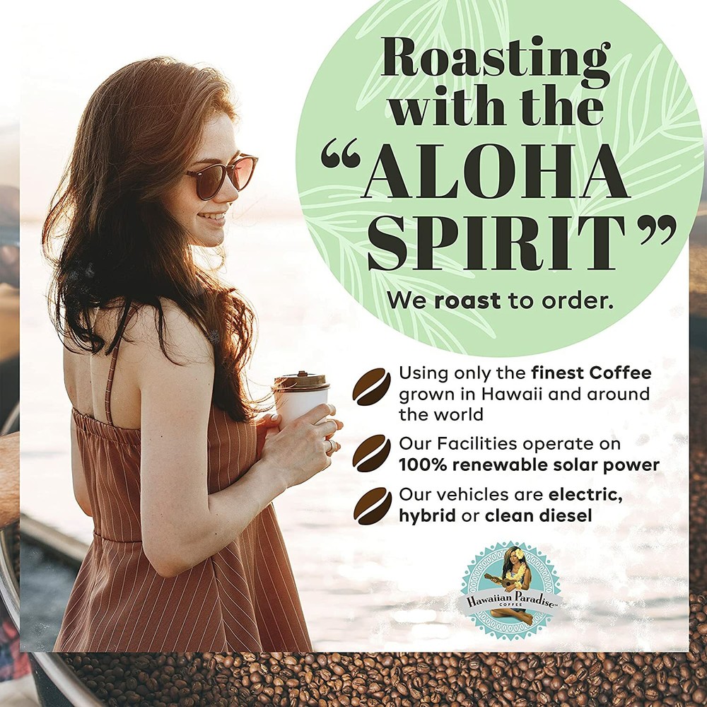 🌺FRESH TWO 24oz VANILLA MACADAMIA NUT Hawaiian Paradise Coffee