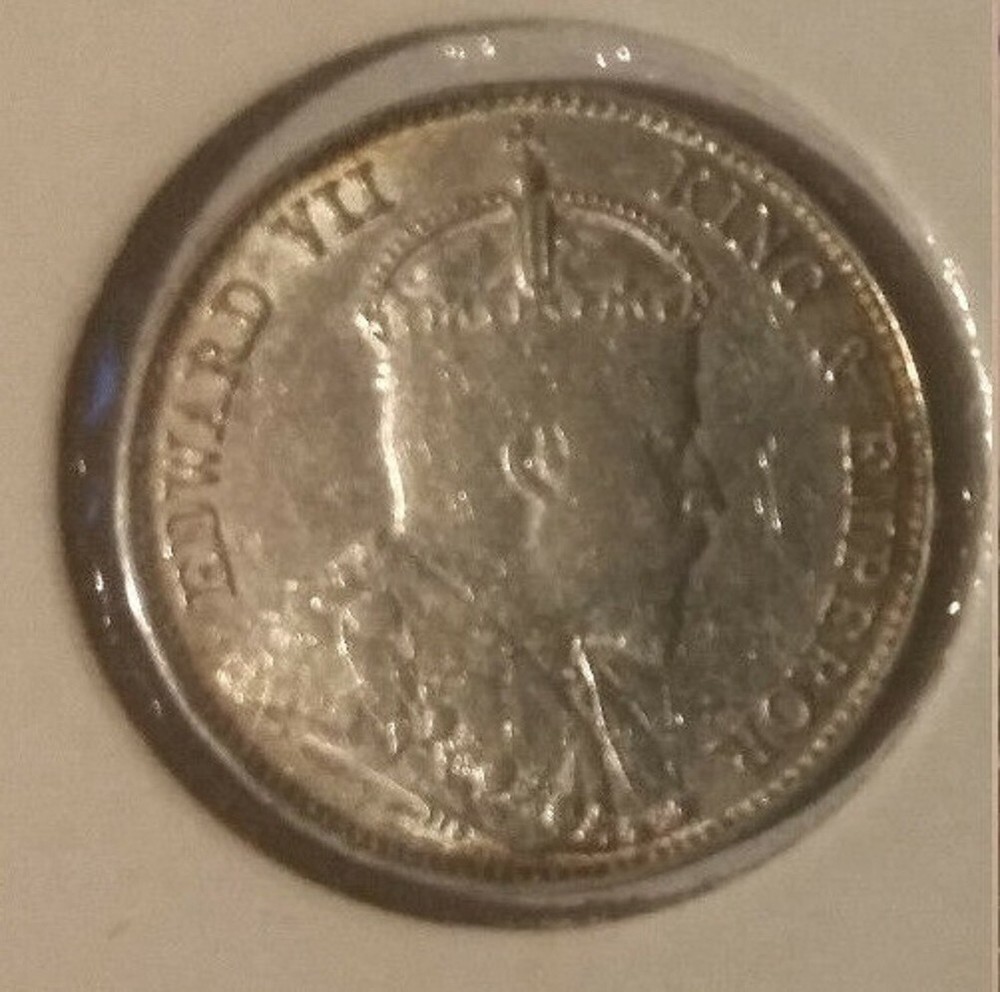 1902 Straits Settlements Silver 10 Cent-scarce,nice