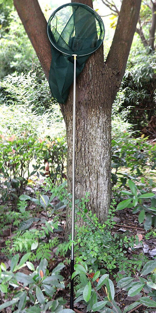 RESTCLOUD Professional Insect and Butterfly Net with 14" Ring, 26" Net Depth, 59