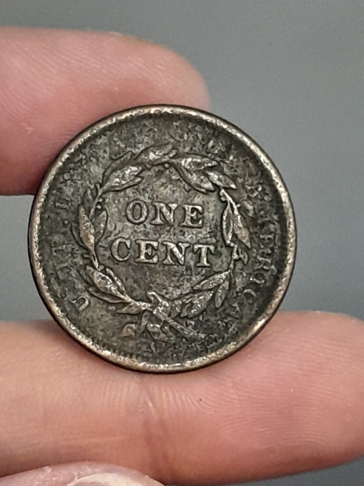 1843 Braided Hair Large Cent