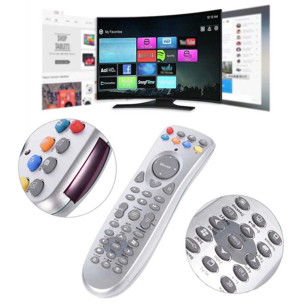 Wireless USB Remote Control PC Laptop Media Center Controller Mouse w/ Receiver
