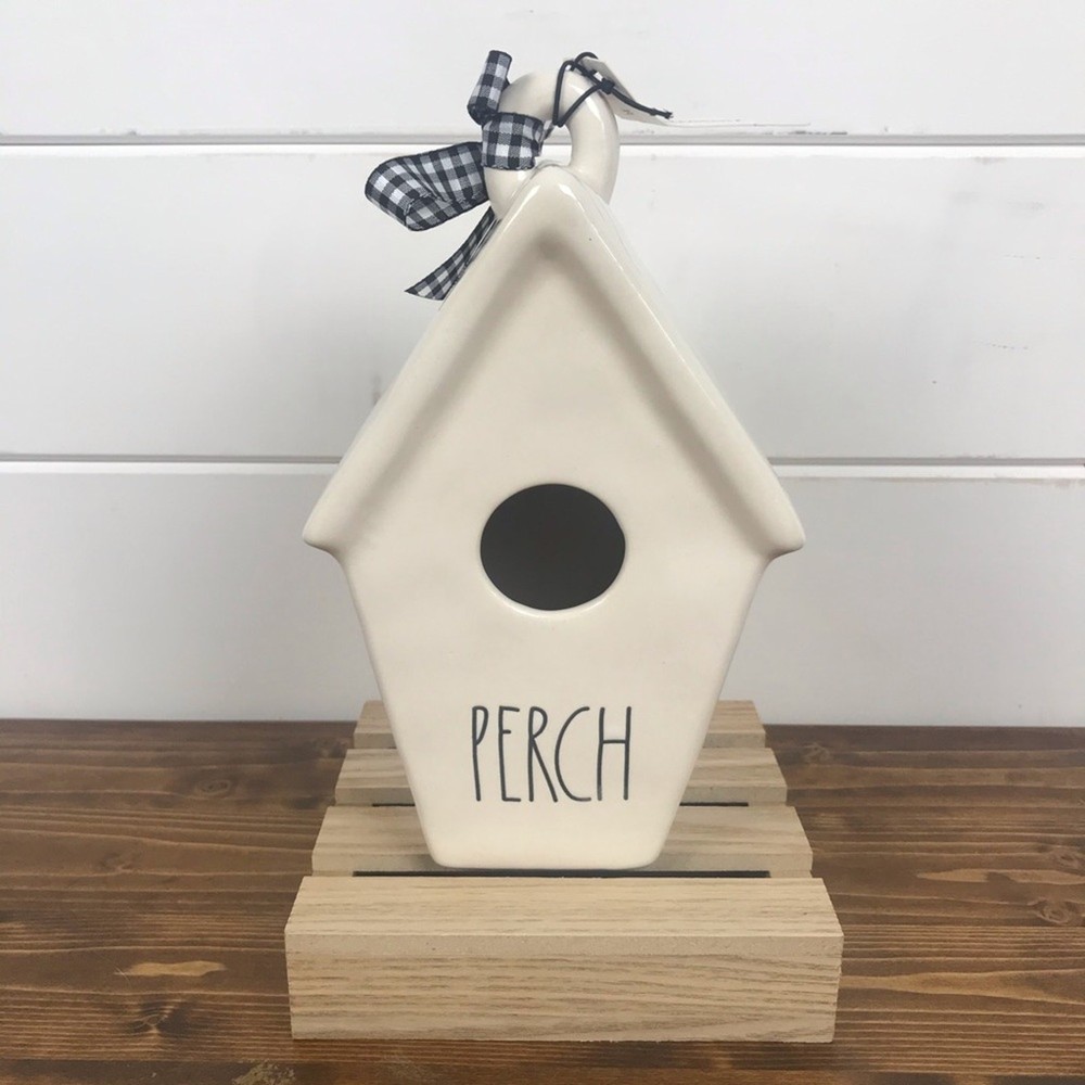 Rae Dunn Perch Slanted Birdhouse NEW