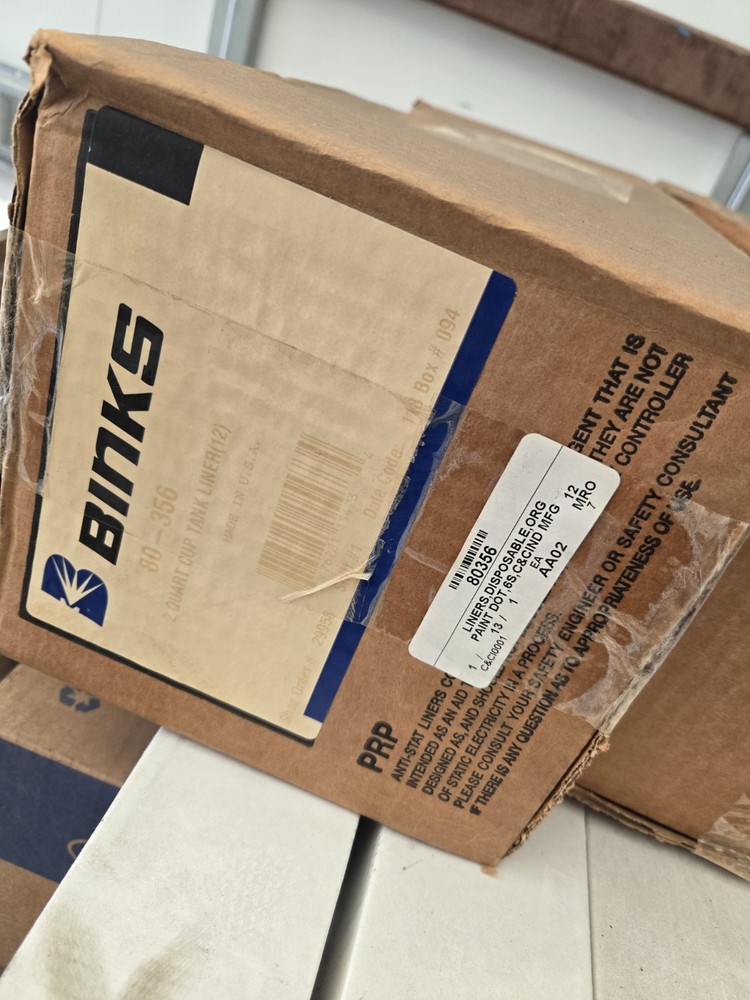 BINKS 80-356 Cup Liner  2 qt. PK12