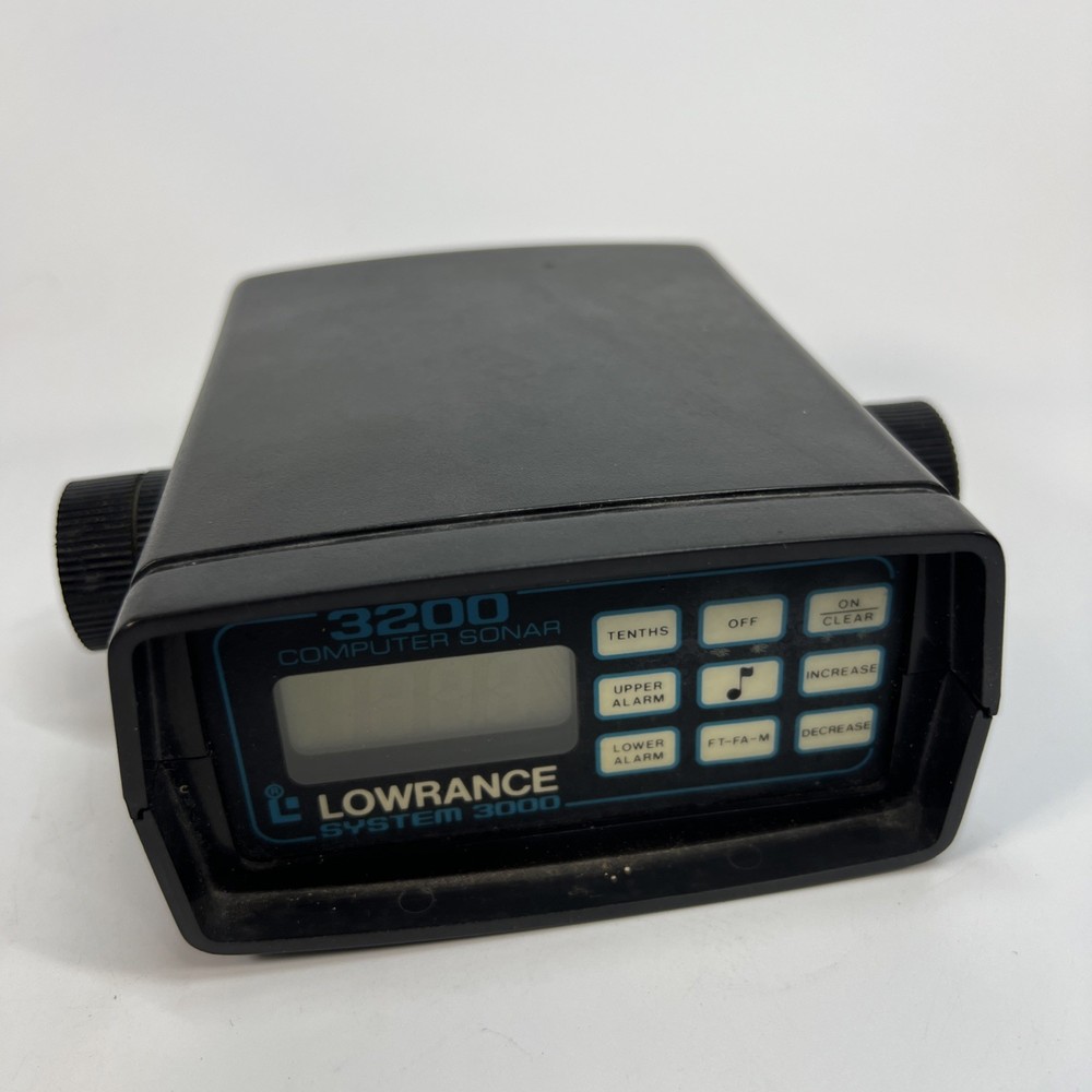 Lowrance 3200 Computer Sonar Display Depth Alarm