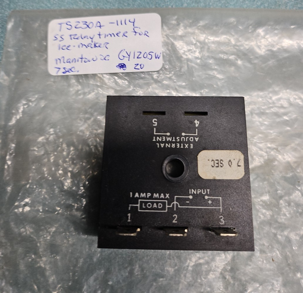 Assorted Manitowoc Ice machine parts.