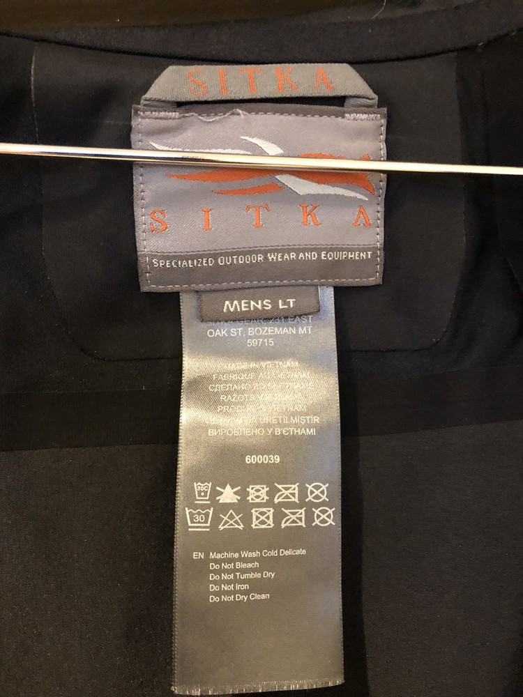 Sitka Mountain EVO Jacket LT black Windstopper Goretex