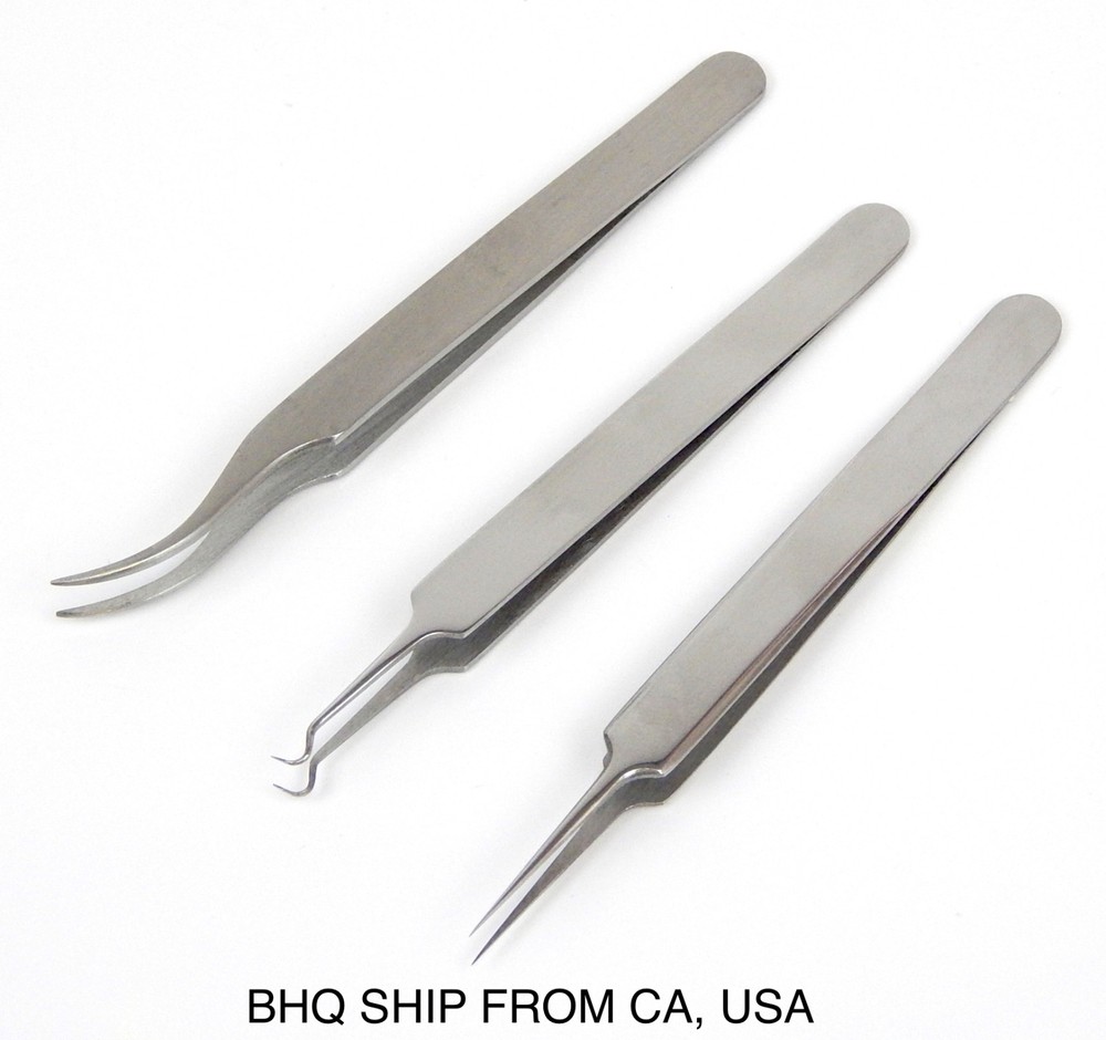 EYELASH EXTENSION TWEEZERS SET