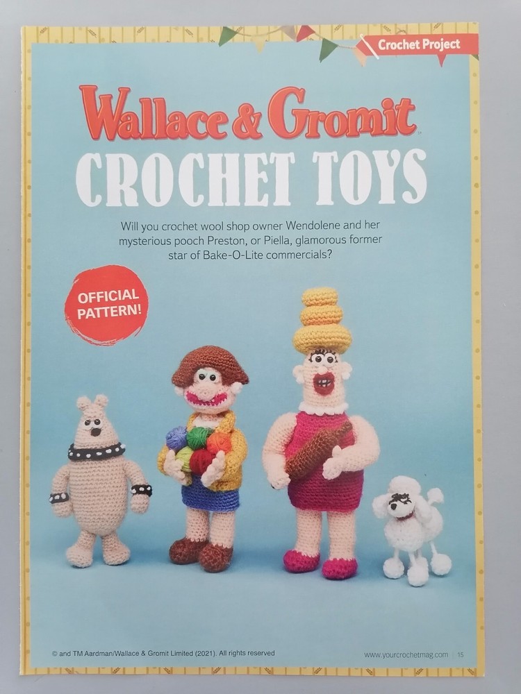 WALLACE & GROMIT Crochet Toys Official Pattern
