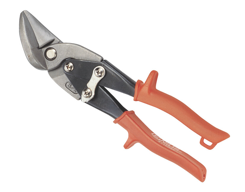 Genius Tools Offset-Left Cut Aviation Snip, 250mmL - 511004L