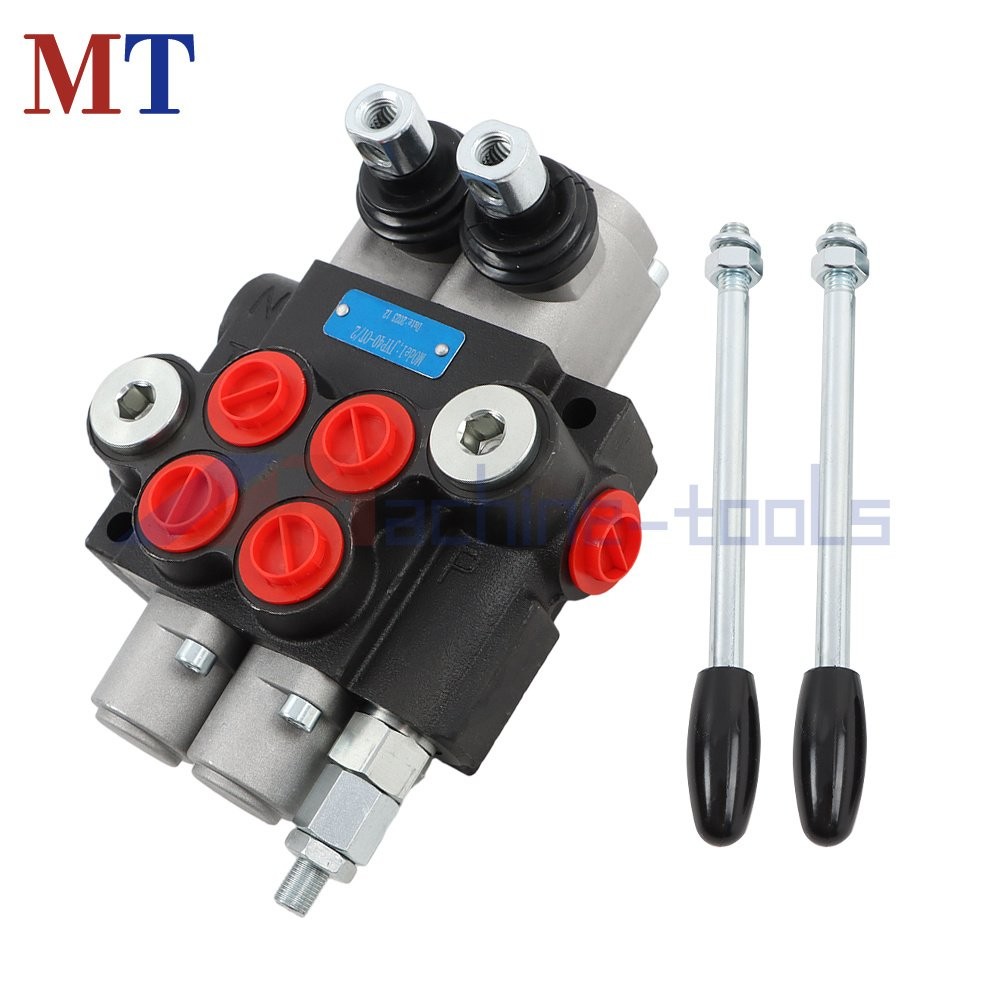 BSPP 2 Spool High-Flow Valve 3600 PSI for Custom Hydraulic Systems