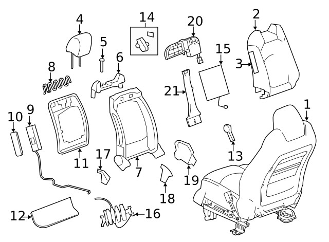 Genuine GM Headrest Guide 15901415