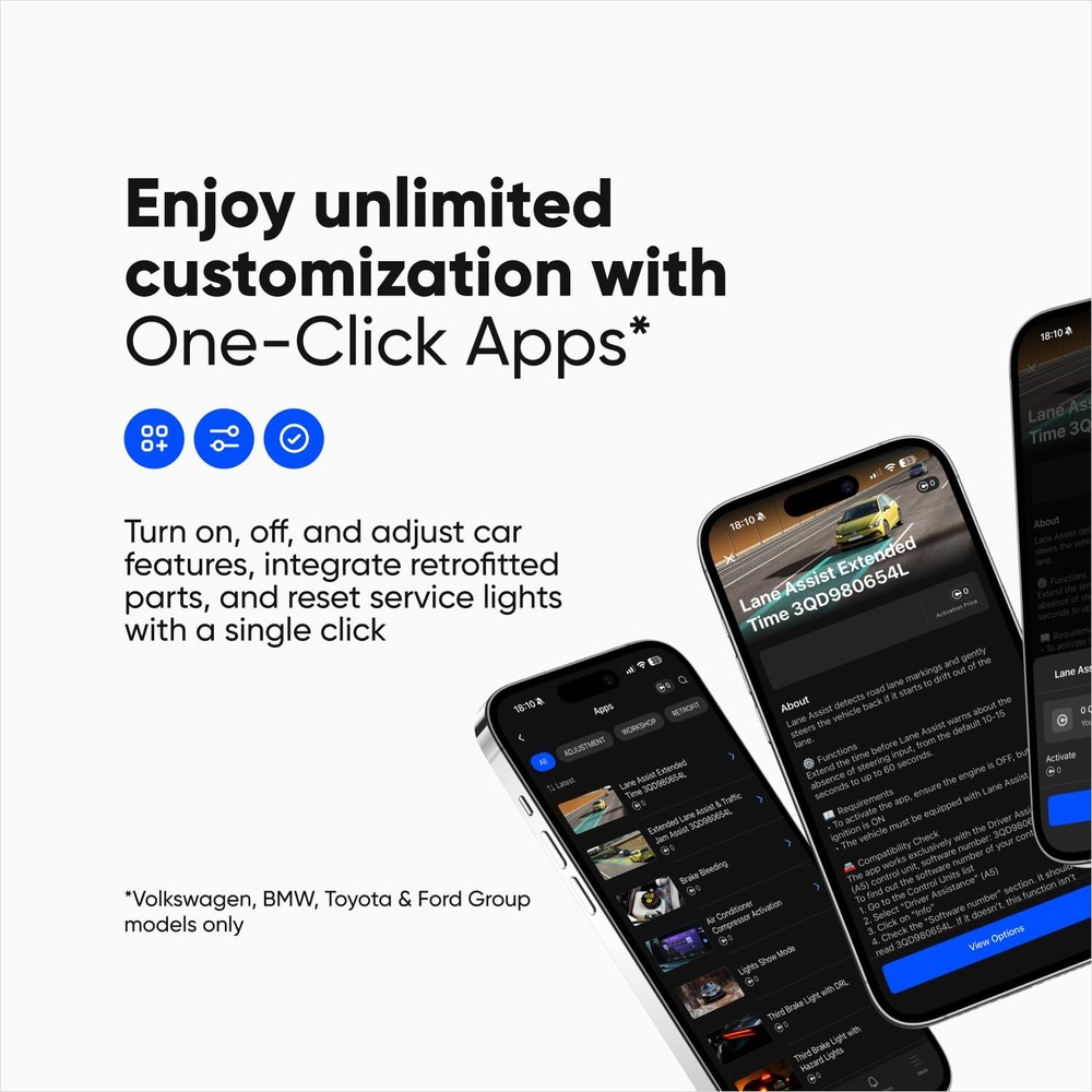 OBDeleven 3 Ultimate Professional Code Reader OBD2 Bluetooth Diagnostic Scan