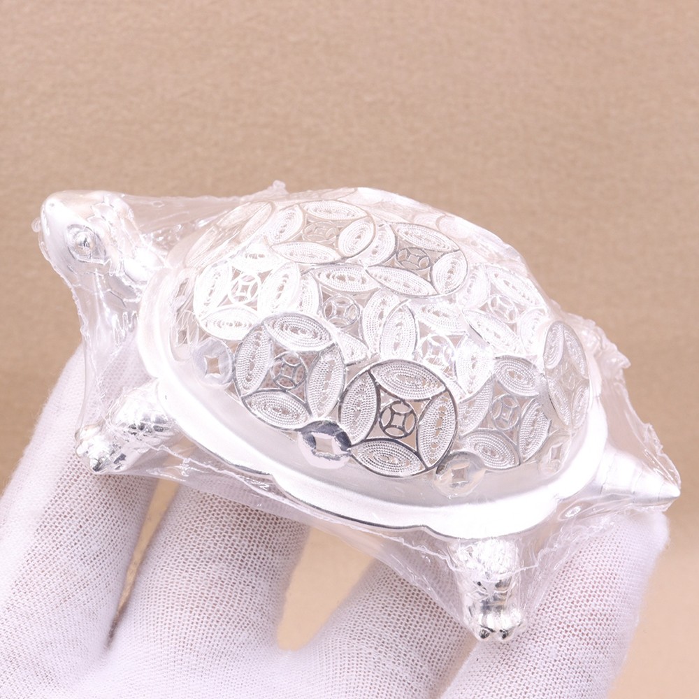 999 Pure Silver Tea Strainer Coin Turtle-Shaped Silver Tea Infuser Silver Filter