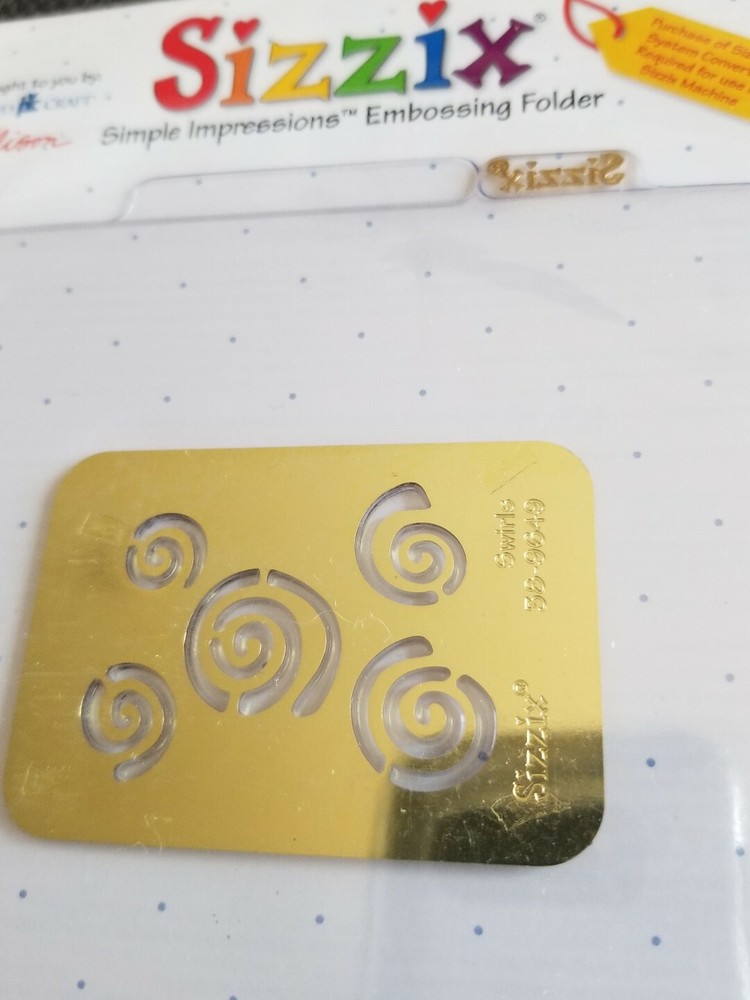 Sizzix embossing folders lot