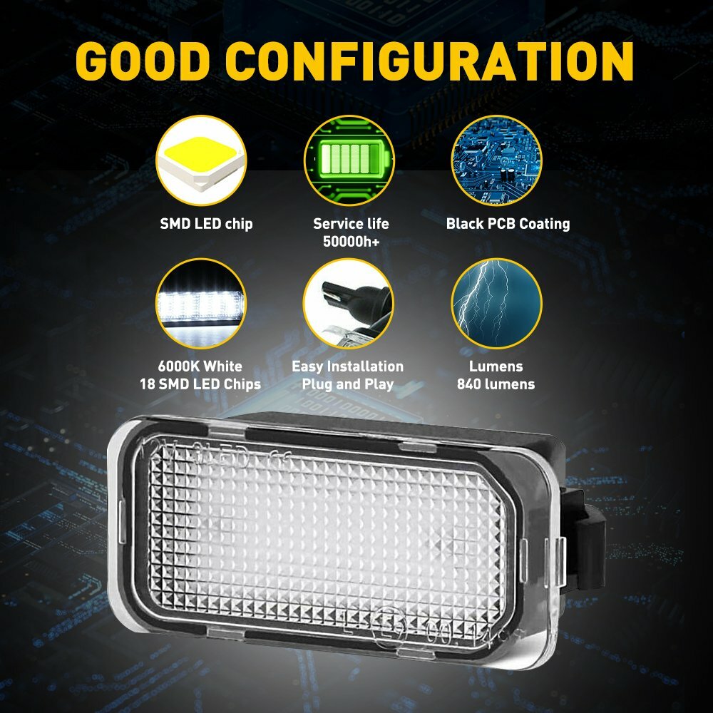 LED license plate light for 2015-2021 Ford Transit 150 | 250/2015-2021 Ford Edge