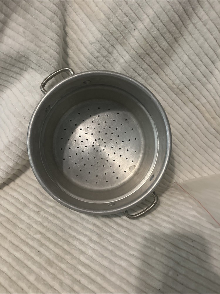 8” Aluminum steaming basket insert/ Strainer 5” Depth Ann Arbor, Mi. G103
