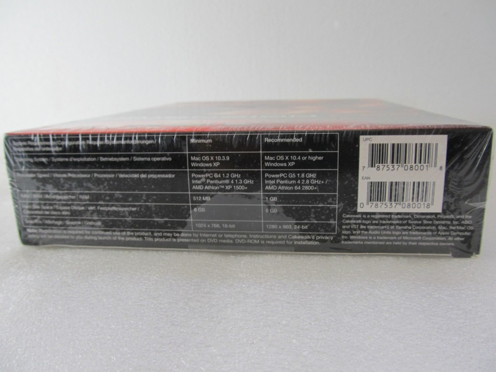 Cakewalk Dimension Pro Multiple Filter Mac & PC Software Virtual Synthesizer