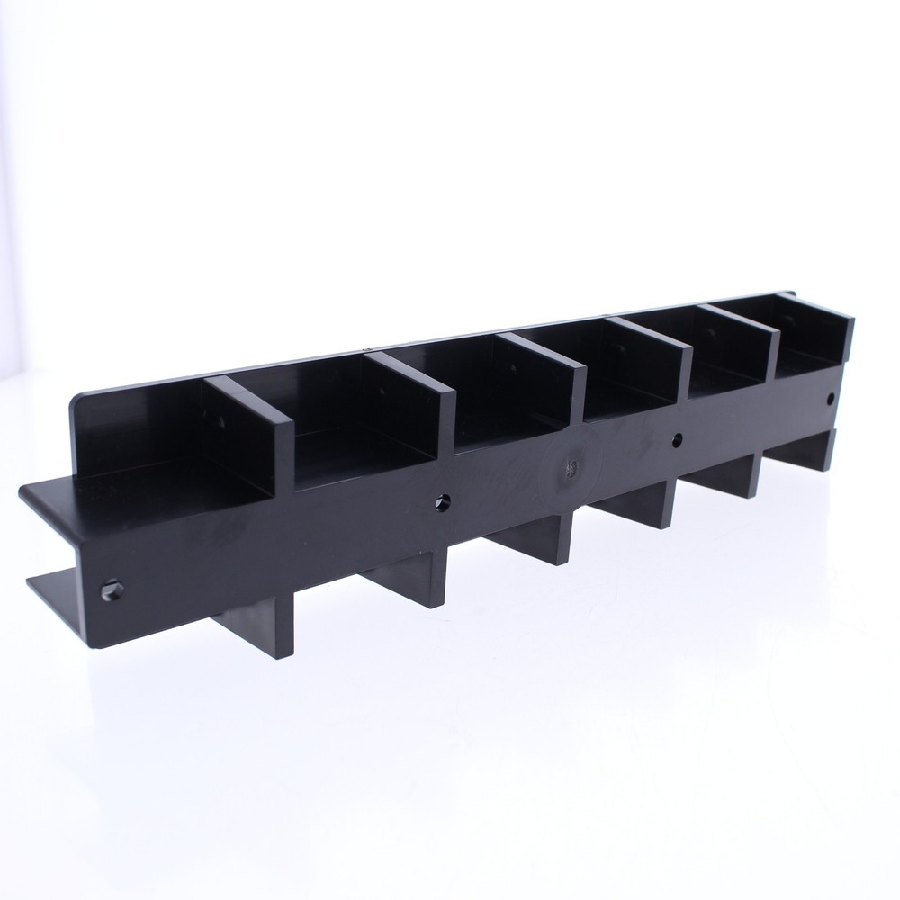 Leviton- Black Vertical Spool Manager Works with Wiring Distribution Spools,