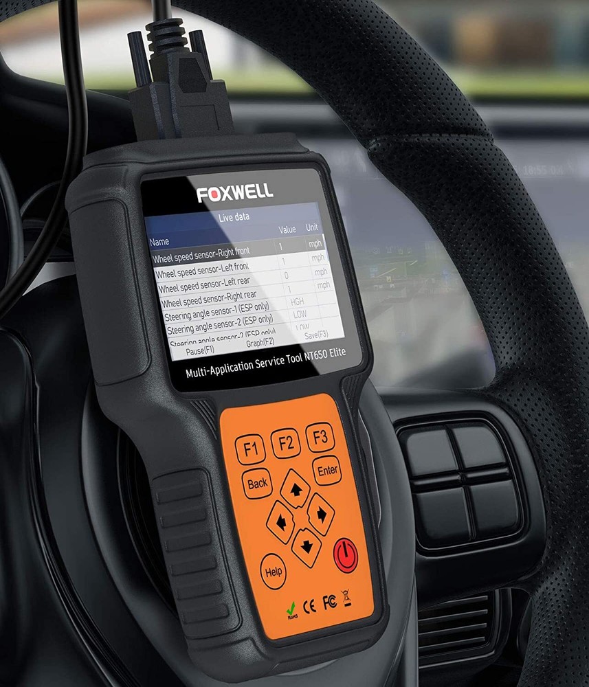 FOXWELL OBD2 Scanner Car ABS SRS Engine Systems Code Reader Bidirectional Test