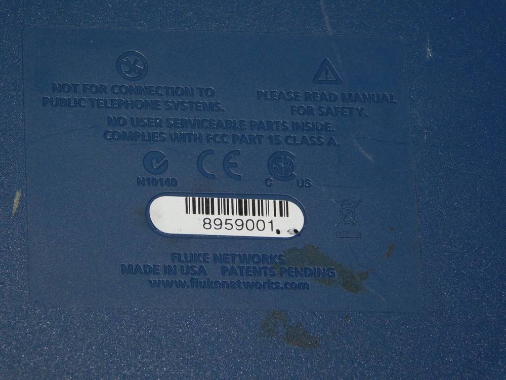 Fluke Networks EtherScope Series II Network Assistant Touchscreen Display Unit