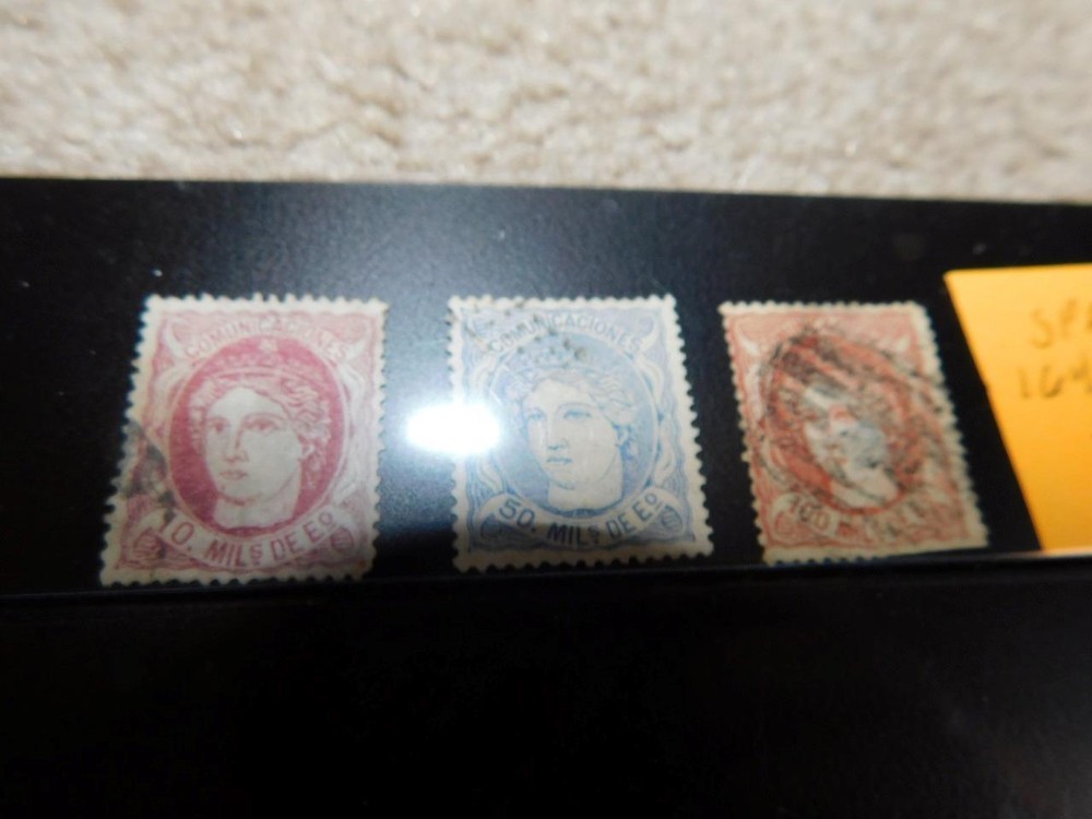 SPAIN, SCOTT# 164, 166A, 167A, ALL USED