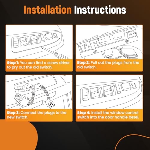 Driver Side Master Power Window Switch for 2002-2004 Ford