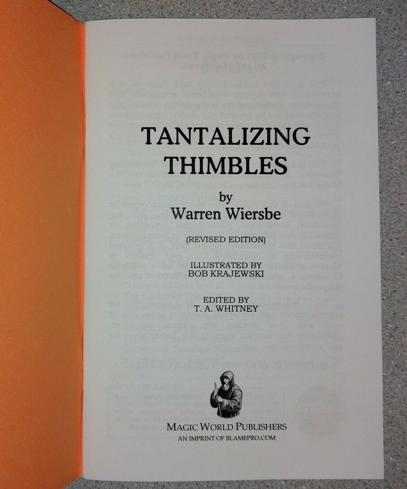 Tantalizing Thimbles by Warren Wiersbe