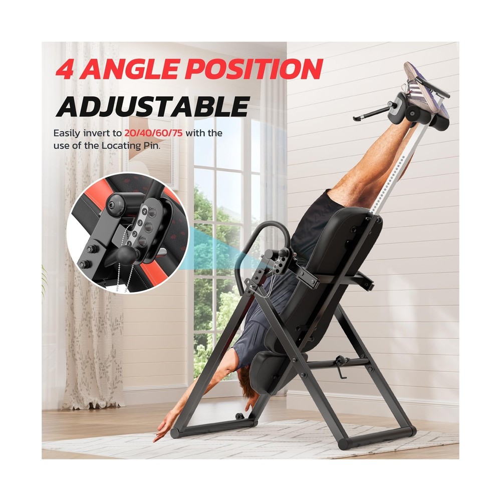YOLEO Gravity Inversion Table for Back Pain Relief 2026 New Inversion Table w...