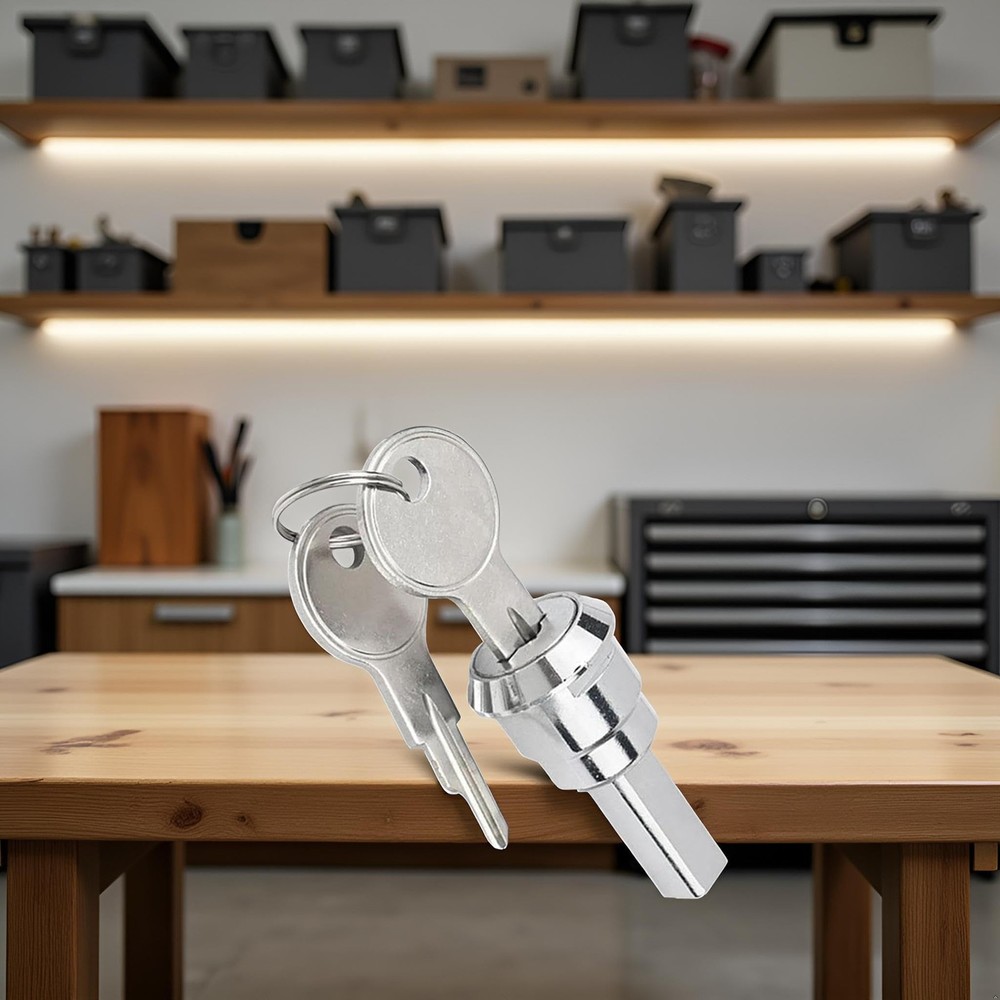 A Set Silver Universal Stainless Toolbox Lock, Lock Iron