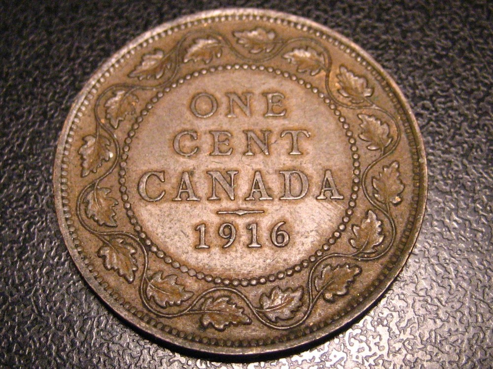 1916 Canadian Large Cent