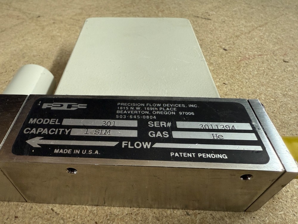 PFD Mass Flow Controller Helium He 301 Precision Flow Devices MFC
