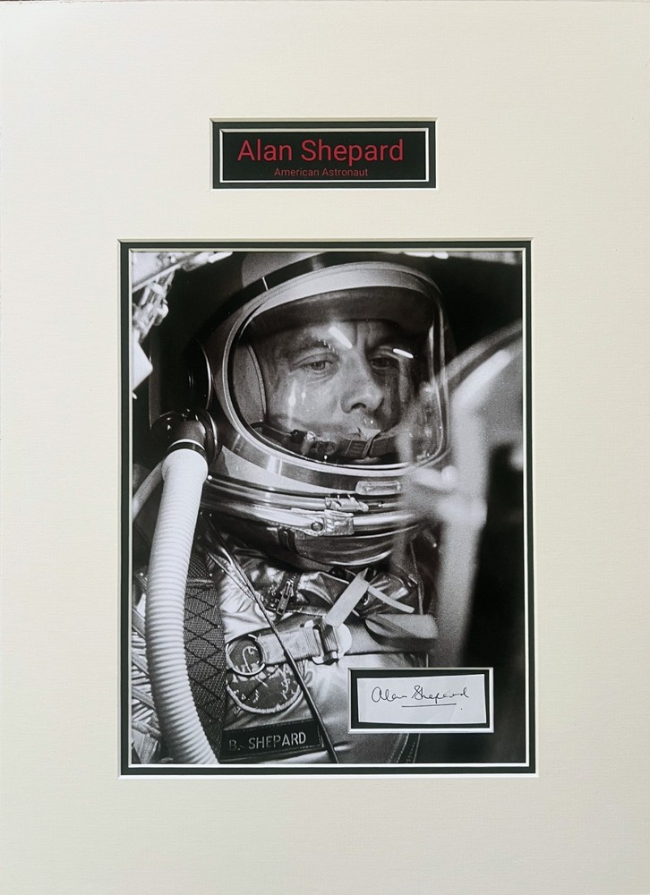 Alan B Shepard Autograph Matted Ready to Frame