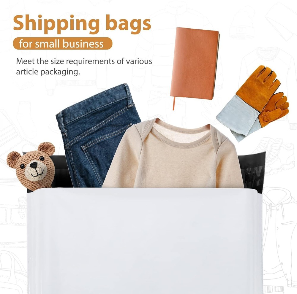 Metronic Poly Mailers 24x24 100PC White, Extra Large 100PC, White