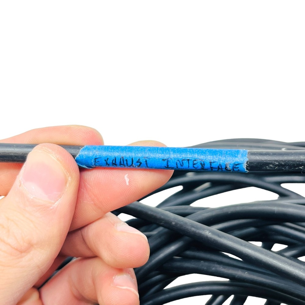 Exhaust Interface Cable Hose Black