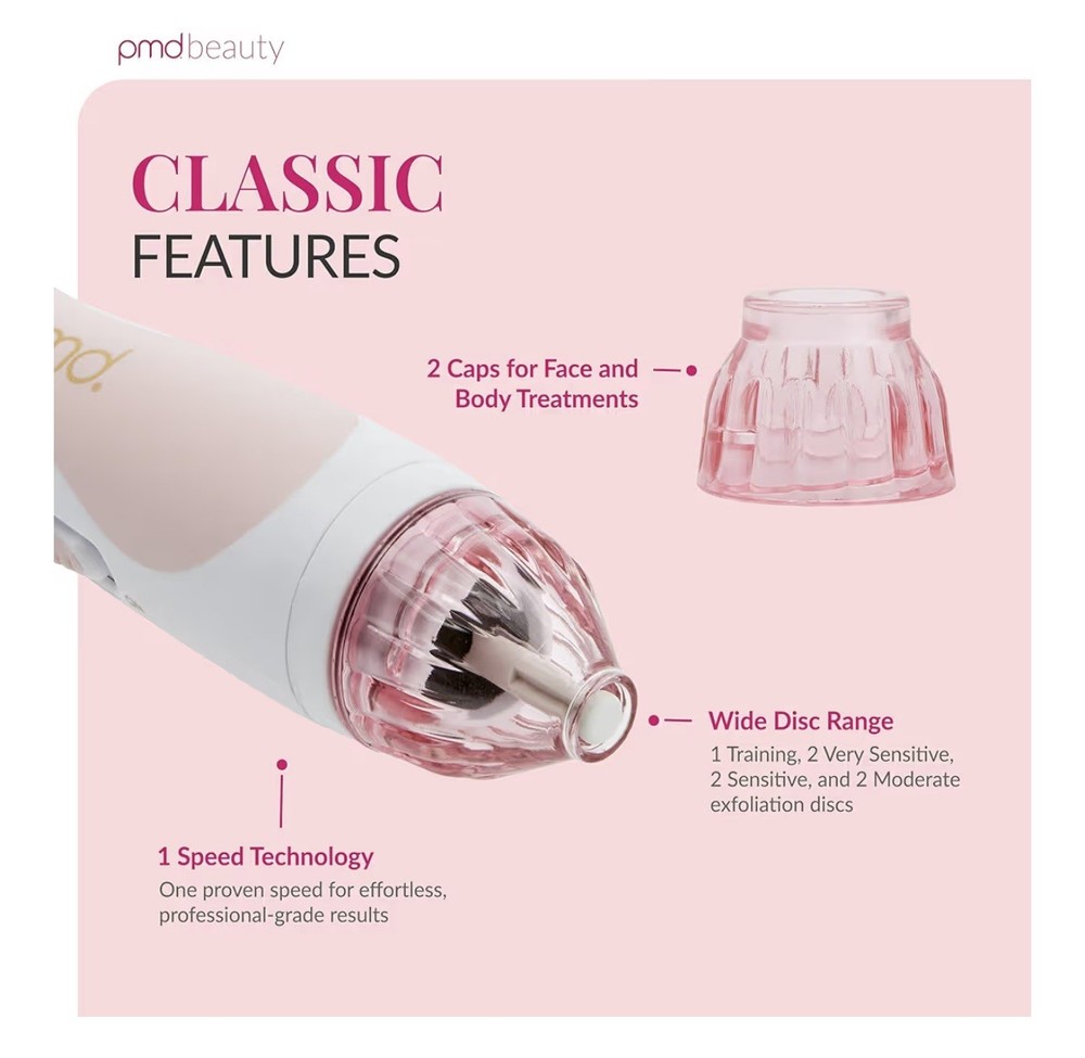 PMD Personal Microderm Classic At-Home Microdermabrasion Machine, Blush