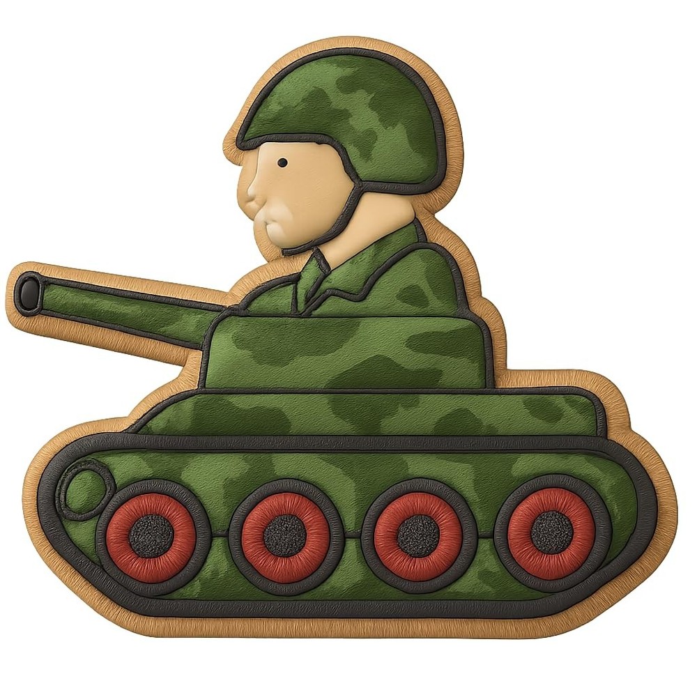 Tank Commander Cookie Cutter - 4x3" Creative Baking Fun