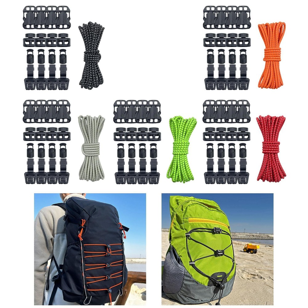 Backpack Bungee Cord Backpack Elastic Cord Multifunctional DIY Expansion System