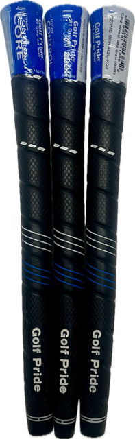 Golf Pride CP2 Wrap Standard Black/Blue Grip (3 Pack)
