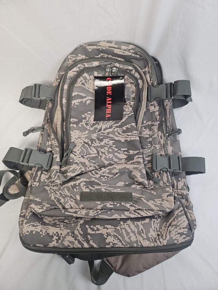 Code Alpha Tactical Gear Camo Backpack 9979-AF-ABU