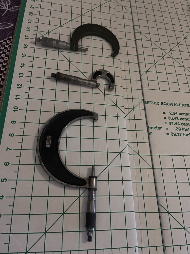 Starrett And Craftsman Outside Micrometers
