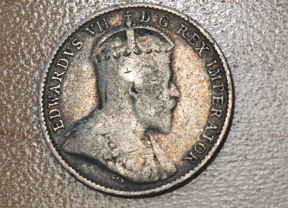 1905 Canada 5 Cents Silver