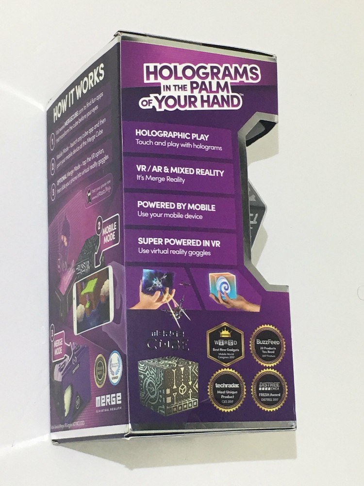 Meet The Merge Cube Holographic Hologram Object In Hand iPhone Android