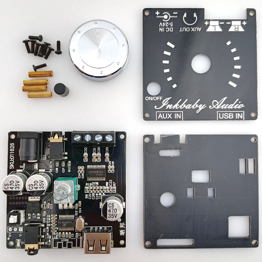 Digital Audio Amplifier Bluetooth Receiver USB AUX Input Board 2CH Stereo 30W