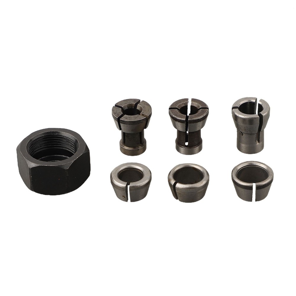 High Strength 7pc Collet Chuck Adapter Kit for Chuck Conversion M17 Size