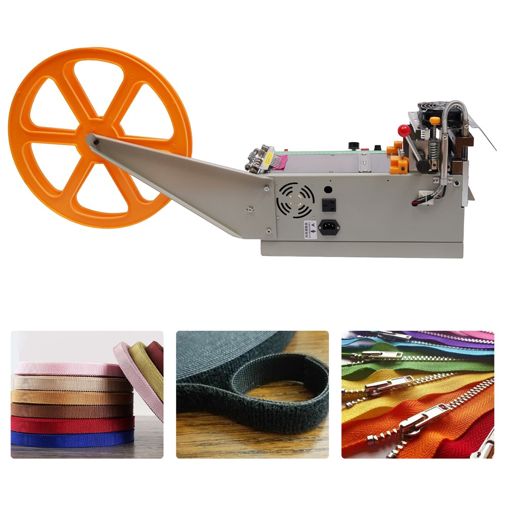 280W Webbing Cutting Machine Automatic Hot & Cold Tape Cutter For Elastic Band