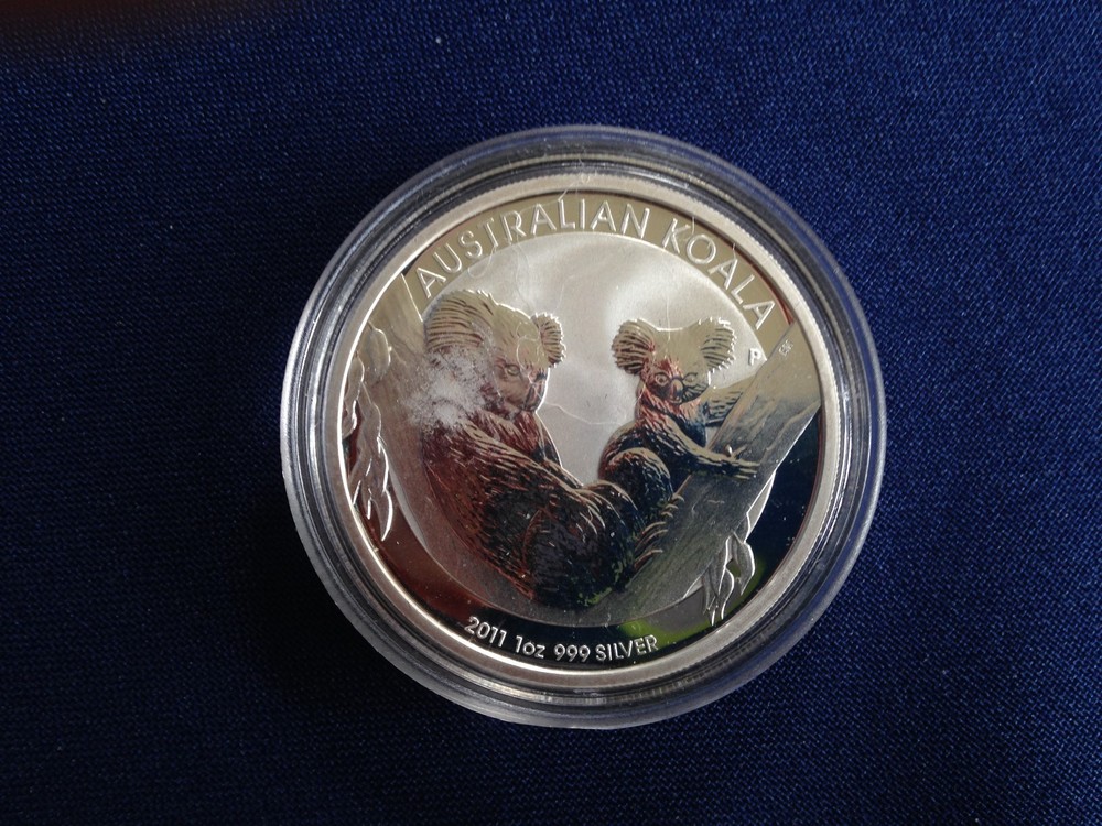 2011 Australia 1 Silver Koala Gem BU One