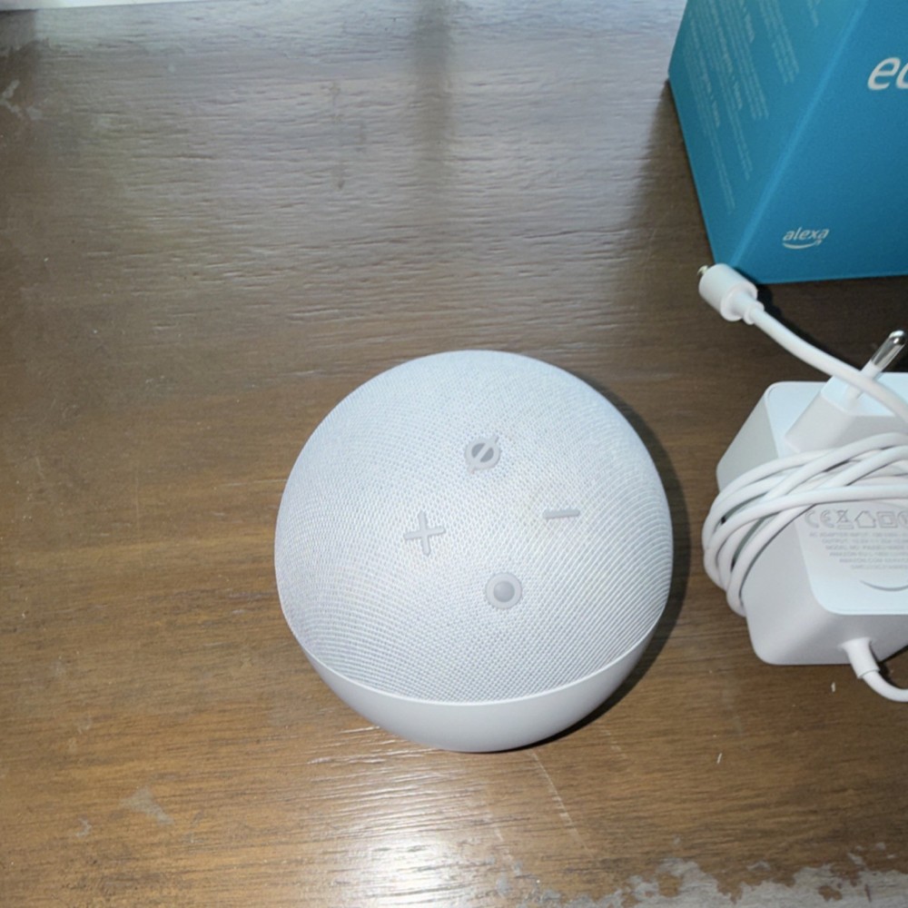 Amazon Echo Dot (4th Generation) Smart Speaker, Alexa Compatible, White